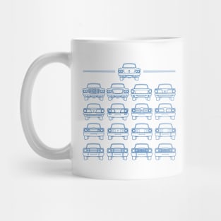 Valiants Through the Years - Mopar Blue Mug